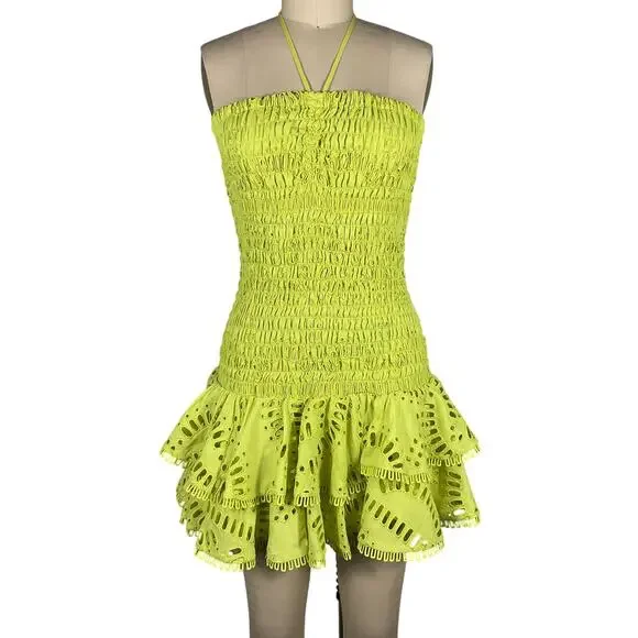 charo ruiz green dress Dafelle long dress